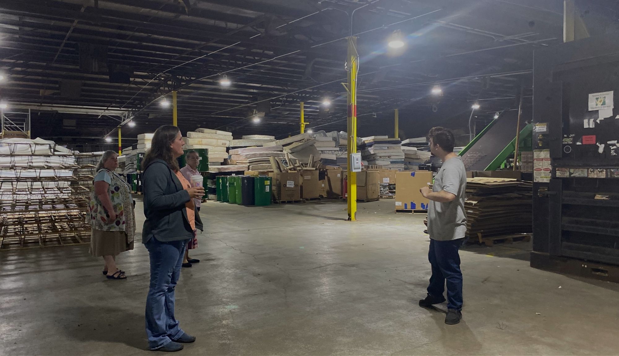 echo his love members taking a tour of the barc facility in kaleva