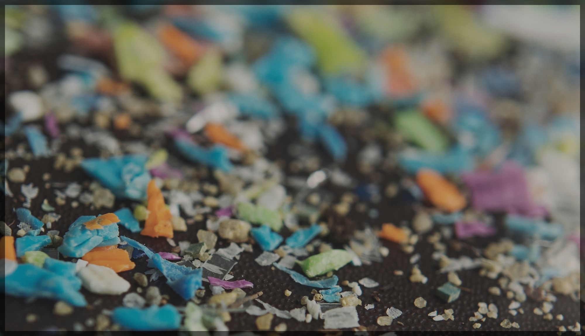 microplastics background